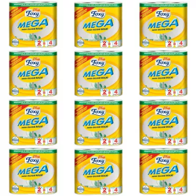 Foxy R�cznik papierowy Mega 2-warstwowy zestaw 12 szt.