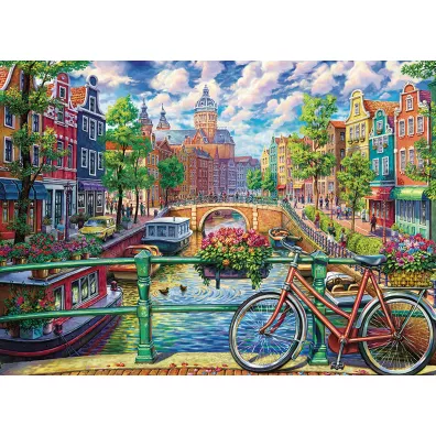 Puzzle 1000 Amsterdam, Niderlandy G3 Cobble Hill