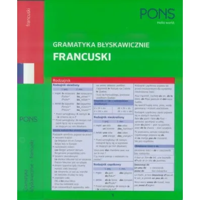B�yskawicznie gramatyka francuska PONS
