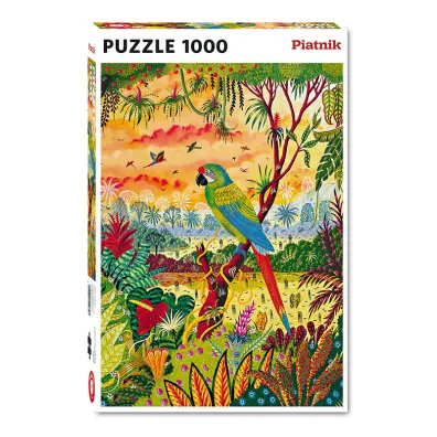 Puzzle 1000 el. Ara zielona Piatnik
