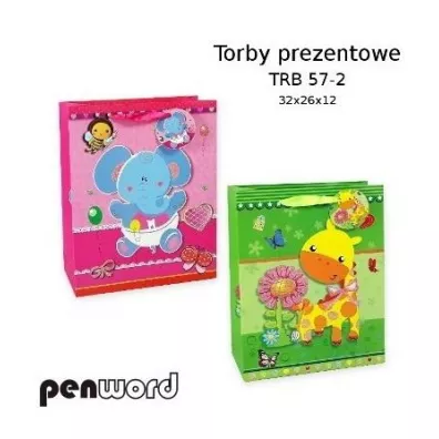 Penword Torebka prezentowa mix 32x26x12cm
