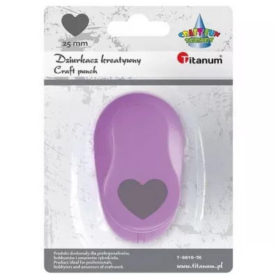 Titanum Dziurkacz z motywem Serce 2.5 cm