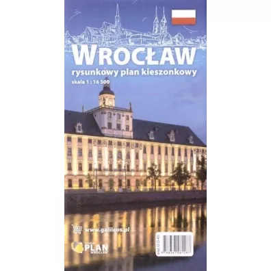 Plan kieszonkowy rysunkowy Wroc�aw
