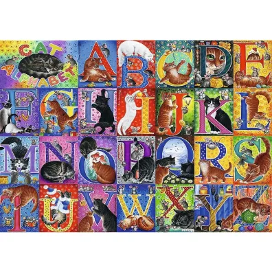 Puzzle 500 el. Koci alfabet Trefl