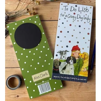 Alex Clark Lista zakup�w z magnesem MNP28 Crazy Dog Lady Psia
