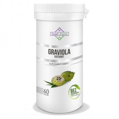 Soul Farm Graviola ekstrakt (550 mg) Suplement diety 60 kaps.