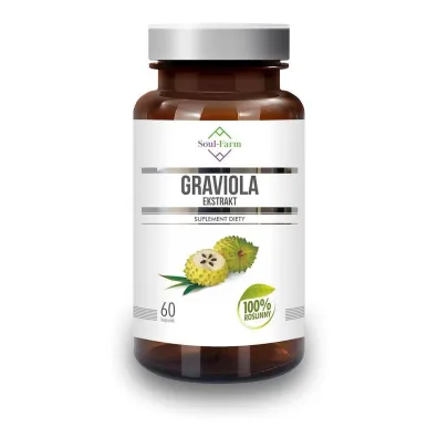 Soul Farm Graviola ekstrakt (550 mg) Suplement diety 60 kaps.