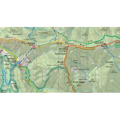 Babiog�rski Park Narodowy mapa turystyczna 1:50 000 laminat midi 2023