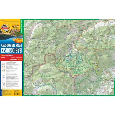 Babiog�rski Park Narodowy mapa turystyczna 1:50 000 laminat midi 2023