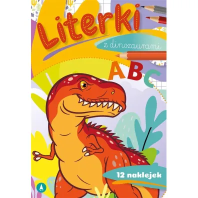 Ksi��ka edu. B5 Literki z dinozaurami  Naklejki SKRZAT 072167 SK