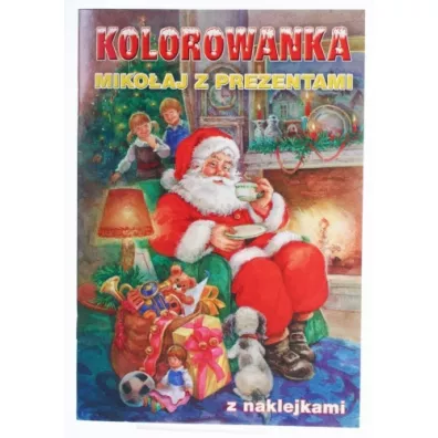 �wi�teczne kolorowanki z naklejkami