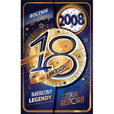 AbCard Kartka okoliczno�ciowa Urodziny 18