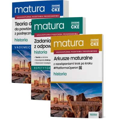Pakiet Matura 2026. Historia. Zakres rozszerzony: Teoria do matury. Vademecum, Zadania maturalne z odpowiedziami. Repetytorium, Arkusze maturalne z rozwi�zaniami krok po kroku