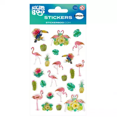 Sticker Boo Naklejki Flamingi