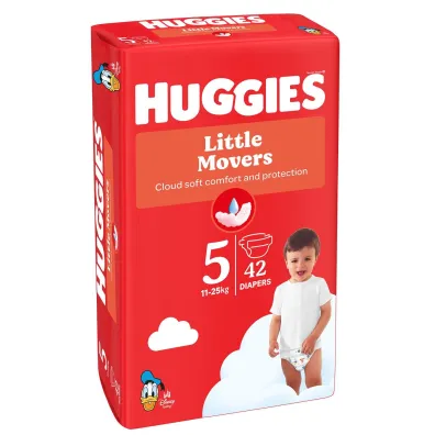 Huggies Pieluchy Little Movers 5 Jumbo Pack (11-25 kg) 42 szt.