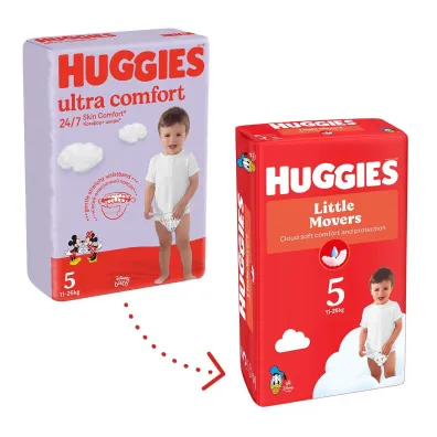 Huggies Pieluchy Little Movers 5 Jumbo Pack (11-25 kg) 42 szt.