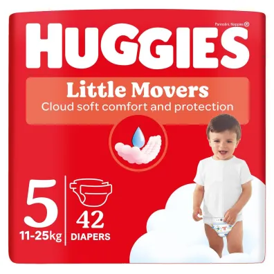 Huggies Pieluchy Little Movers 5 Jumbo Pack (11-25 kg) 42 szt.