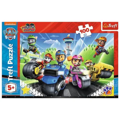 Puzzle 100 el. Psi Patrol na motorach Trefl