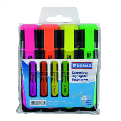 Donau Zestaw 4 zakrelaczy fluorescencyjnych 1-5mm 4 szt.
