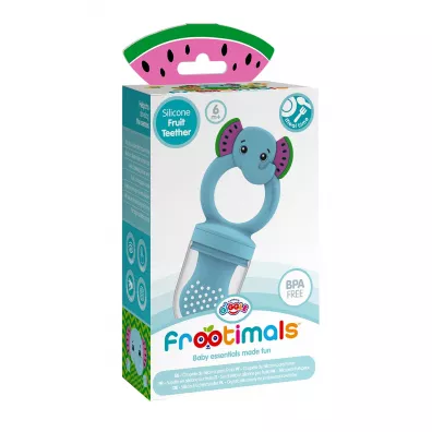 Gryzak silikonowy do podawania owocw Frootimals melephant KIDS EUROSWAN