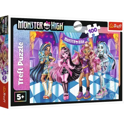 Puzzle 100 el. Straszni przyjaciele Monster High Trefl