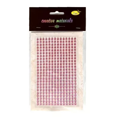 Galeria Hobby Stiker z kryszta�kami r�owy 4mm 336 szt.