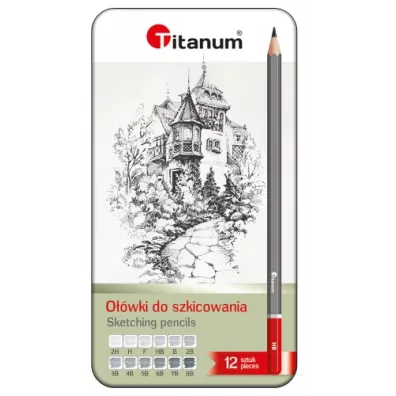 Hasta Komplet 12 o��wk�w do szkicowania 2H-8B 12 szt.