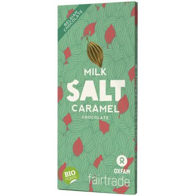 Oxfam Fair Trade Czekolada mleczna ze słonym karmelem fair trade 100 g Bio