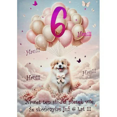 Yeku Karnet Urodziny 6 3K