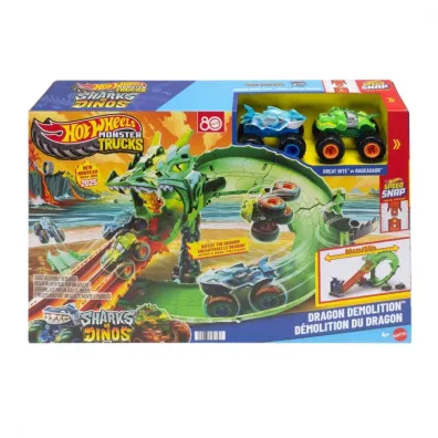 Hot Wheels. Monster Trucks Smoczy Wy�cig 2 autka Mattel