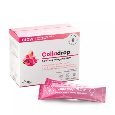 Aura Herbals Colladrop Glow kolagen morski 5000 mg Suplement diety 30 x 6.2 g