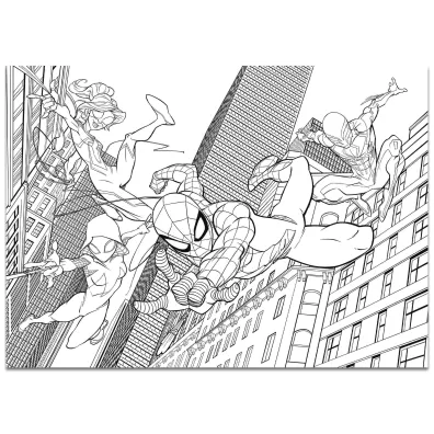 Puzzle 4x48 el. MaxiFloor Double-Face Spider-Man Lisciani