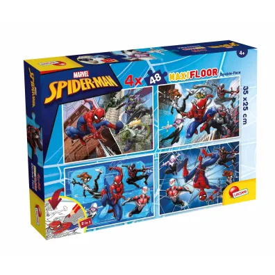 Puzzle 4x48 el. MaxiFloor Double-Face Spider-Man Lisciani