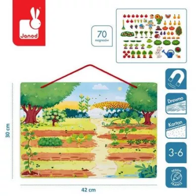 Magnetyczna ukadanka Mj magiczny ogrd Janod