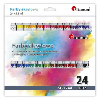 Hasta Farby akrylowe w tubie 24x12ml