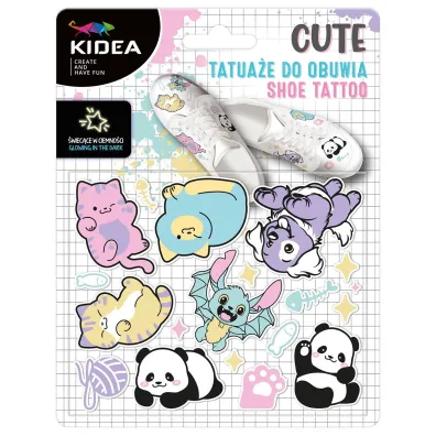 Tatuae do obuwia wiecce w ciemnoci Cute KIDEA Derform