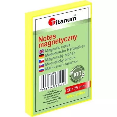Titanum Notes elektorstatyczny 50x75mm ty 100 kartek
