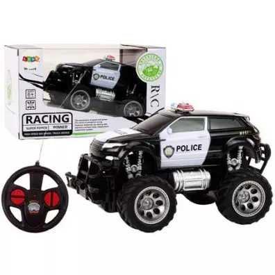 Auto policyjne terenowe R/C 1:24 LeanToys