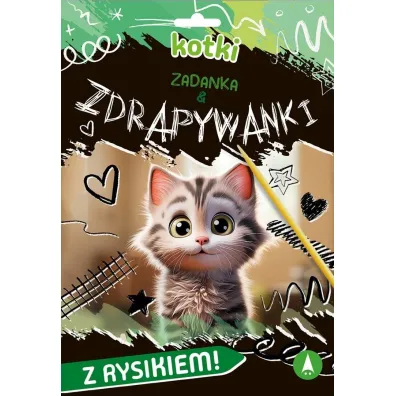 Wydrapywanka 180X260  Kotki. Zadanka & zdrapywanki SKRZAT 079692 - Monika  �lizowska