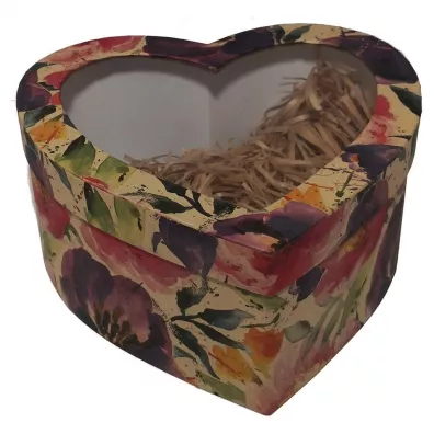 Ziemia Obiecana Pude�ko kraftowe Passion Flowers serce