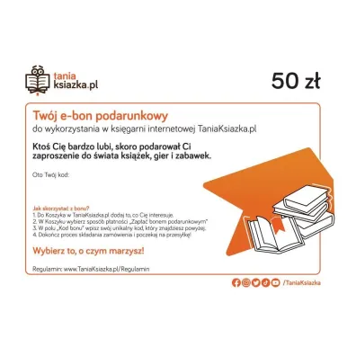 e-Bon Karta Podarunkowa 50 z� TaniaKsiazka.pl