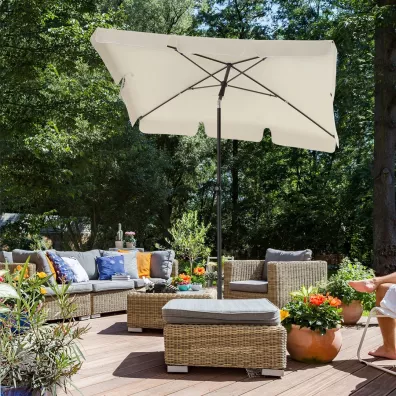 Songmics Parasol ogrodowy 200 x 125 cm