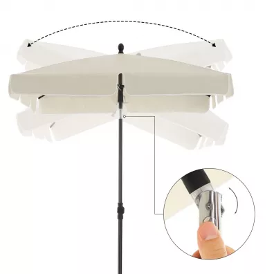 Songmics Parasol ogrodowy 200 x 125 cm