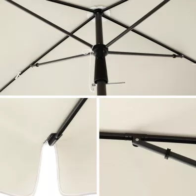 Songmics Parasol ogrodowy 200 x 125 cm
