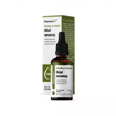 Pharmovit Clean label Ekstrakty w kroplach Uk�ad nerwowy Suplement diety 30 ml