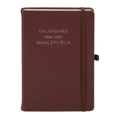 Kalendarze szkolne Kalendarz Nauczyciela 2026/27 A5 Br�zowy