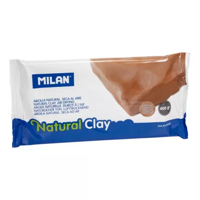 Milan Glina naturalna do modelowania samoutwardzalna lub do wypalania 400g brzowa