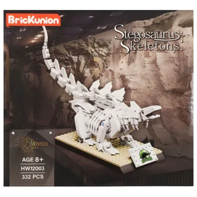 Klocki konstrukcyjne 332 elementy Szkielet Dino Stegozaur A-0719