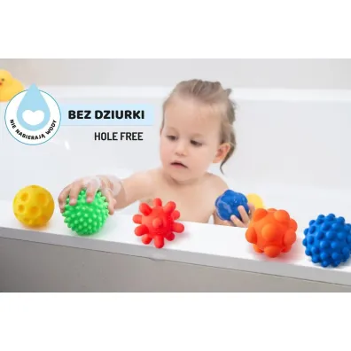 Sensorki Tullo Pi�ki sensoryczne 5 szt. bez dziurki