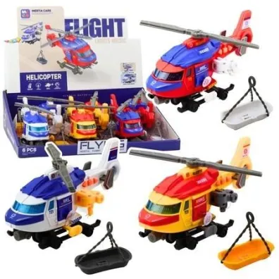 Helikopter ratunkowy z nap�dem + akcesoria MIX LeanToys